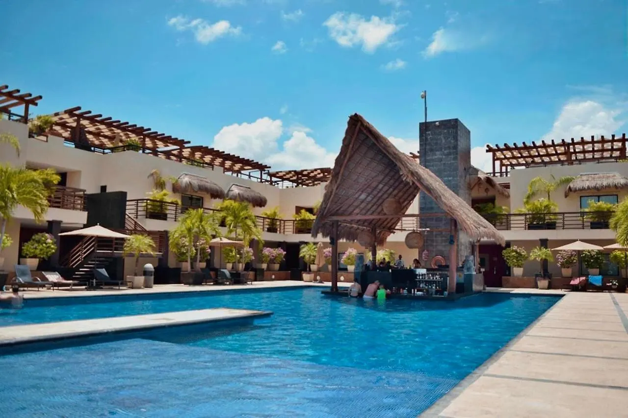 Departamento En Aldea Thai Con Terraza, Vista Al Mar Y Alberca Privada, Para 8 Personas Apartment Playa del Carmen 0*,